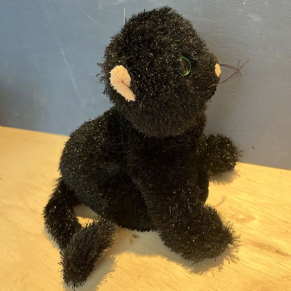 Ganz Webkinz Black Cat Plush Stuffed Animal Toy HM135 - Picture 4 of 7
